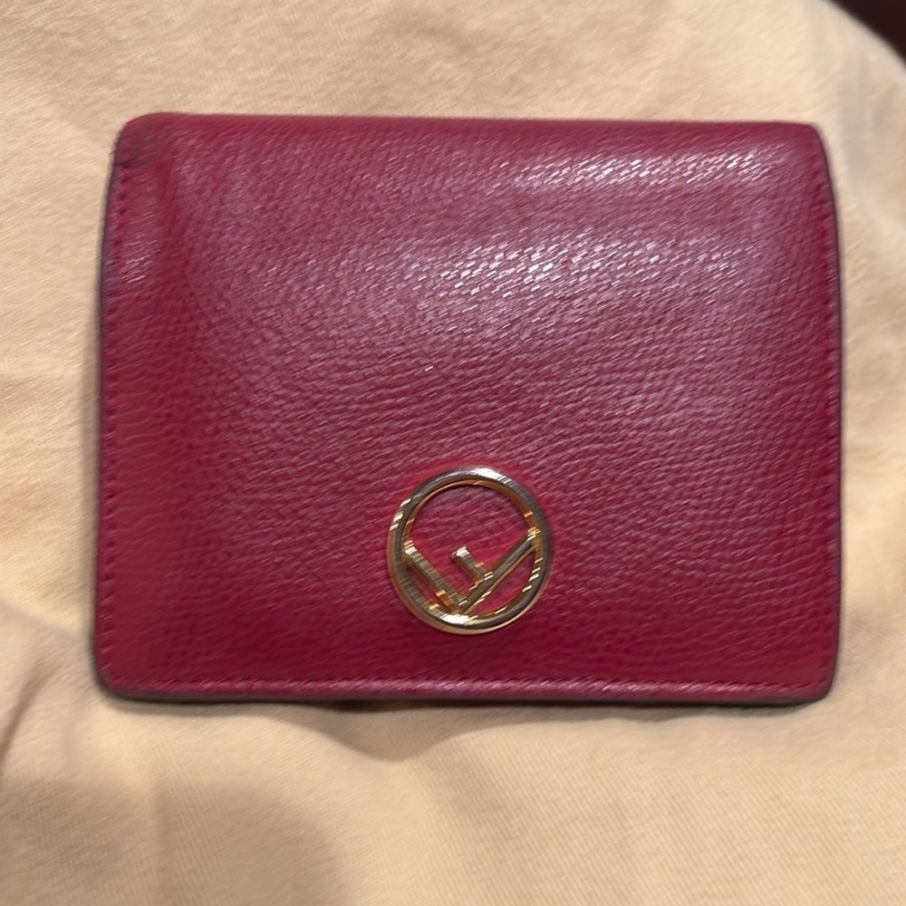 Fendi Cruise small leather bifold wallet